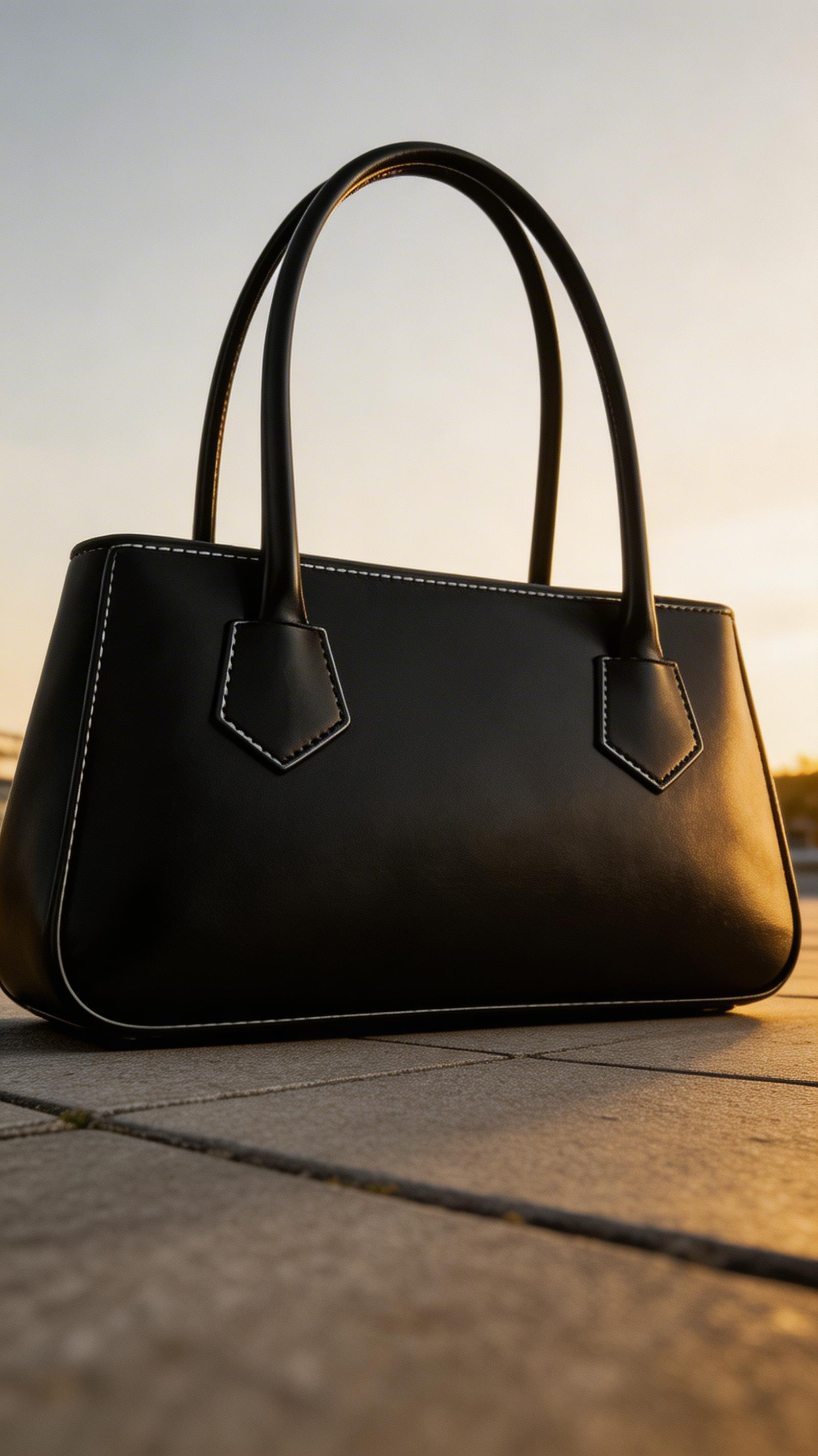 Scarlet Edge Black Trendy Ladies Shoulder Bag