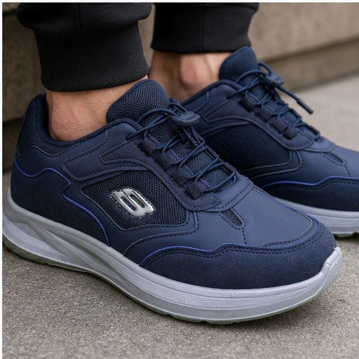 Men's Casual Sneakers in Navy Blue